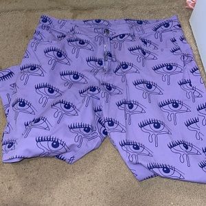 Purple eye jeans